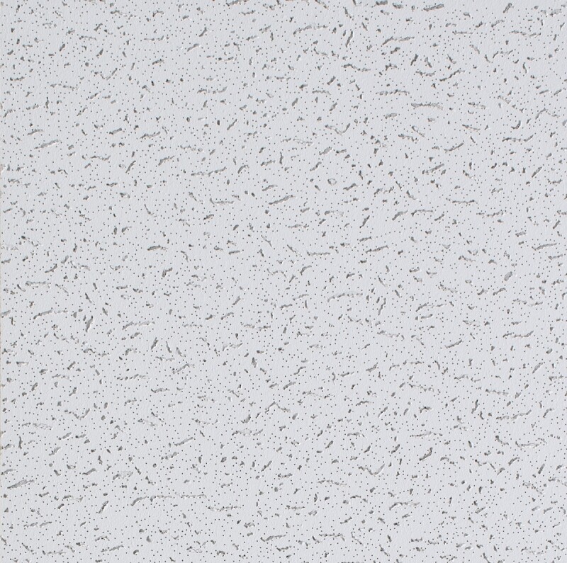 Fifth Avenue Series Ceiling Panel, 2 ft L, 2 ft W, 5/8 in Thick, Fiberboard, Whi