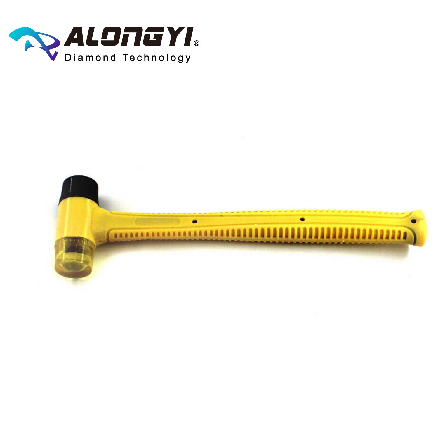 Rubber Hammer 221mm Plastic Handle Rubber Hammer for Repair Household Hand Tools