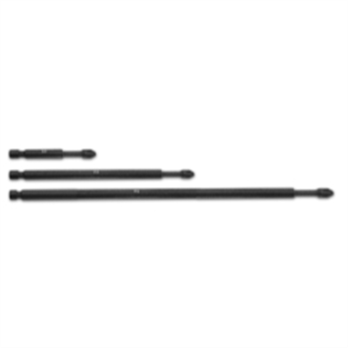 V222 VIM Tools Philips P2 Torsion Power Shank Driver Set, 3 Piece 3, 6, & 9 Inc
