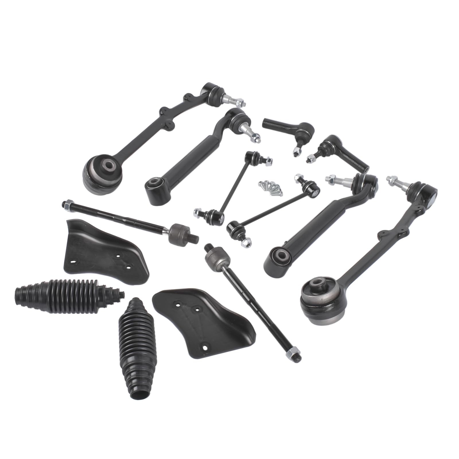 12-Piece Front Steering Suspension Kit Control Arms Ford Mustang 2015-2019