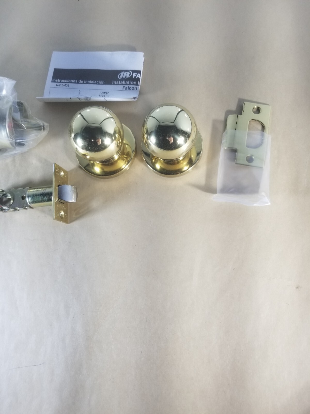 Falcon Y101D Hana 605 Passage/Closet Latchset Bright Brass