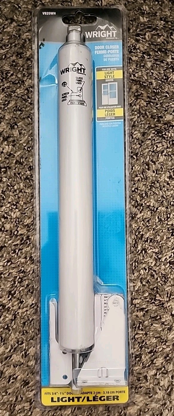Wright Products V920WH Light Style DUTY PNEUMATIC CLOSER, White