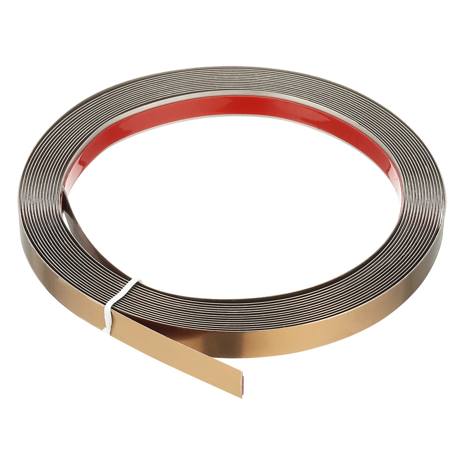 9.8ft x 0.4in Peel and Stick Trim Molding for Walls [Rose Gold Mirror]