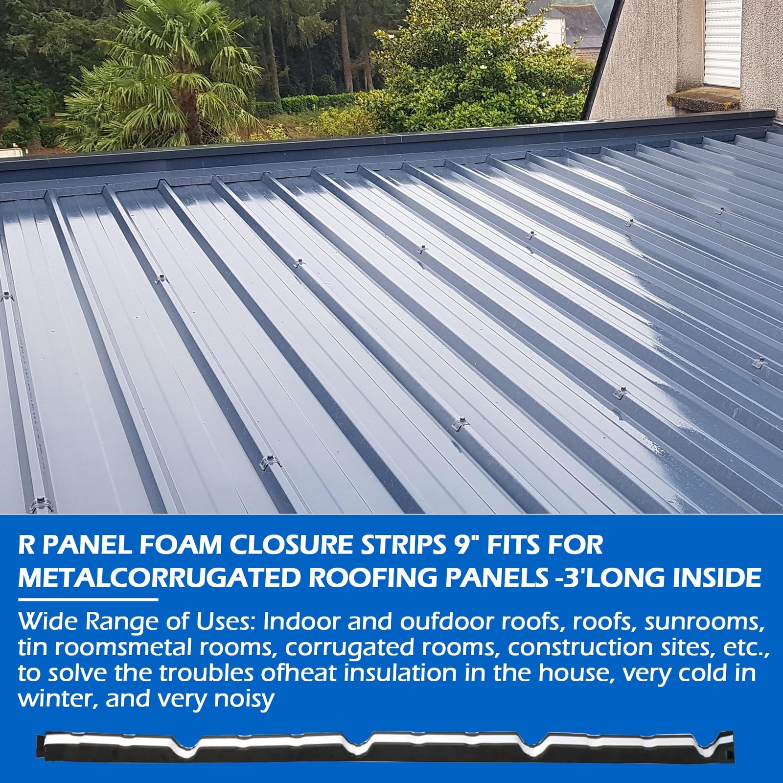 Upgrade Self-Adhesive 9 in Outside Classic Rib Profile Foam outer,