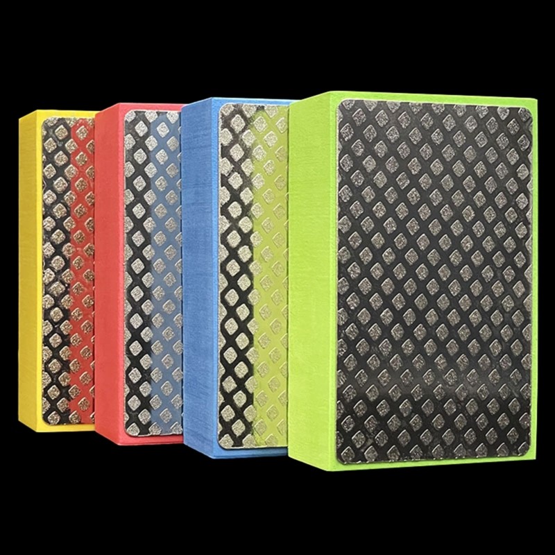 Diamond Hand Polishing Pad Abrasive Pads 90x55mm/3.54×2.17 for Tiles Grinding