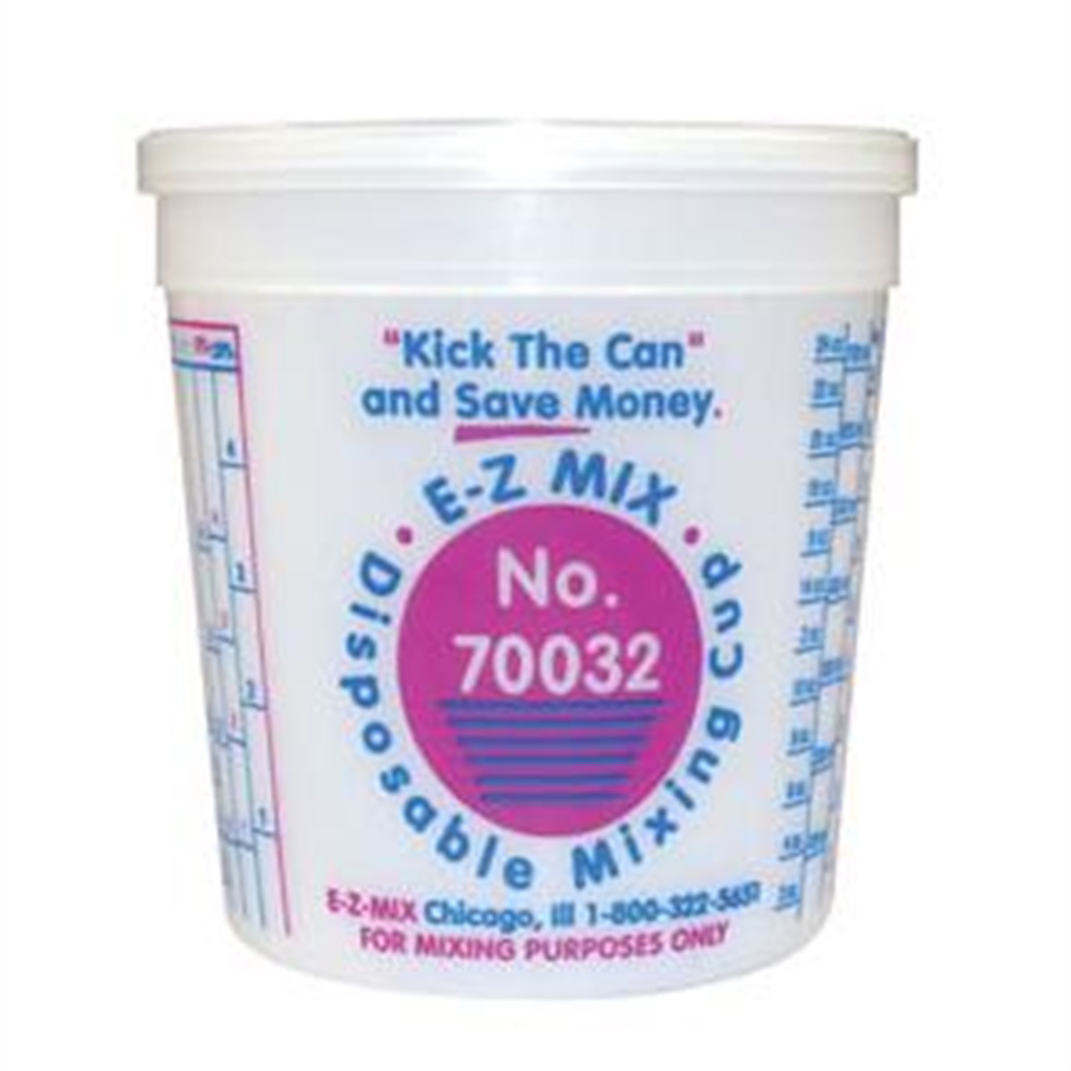 E-Z Mix 1 QUART DISPOSABLE MIXING CUPS 100/BOX 70032
