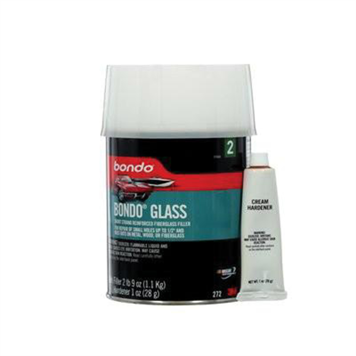 Dynatron Bondo 00272 Glass Reinforced Filler, 1 qt Can, Green, Paste DYN.272