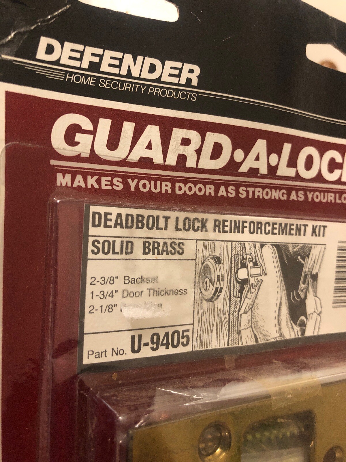Defender Guard A Lock Deadbolt Lock Reinforcement Kit Solid Brass
