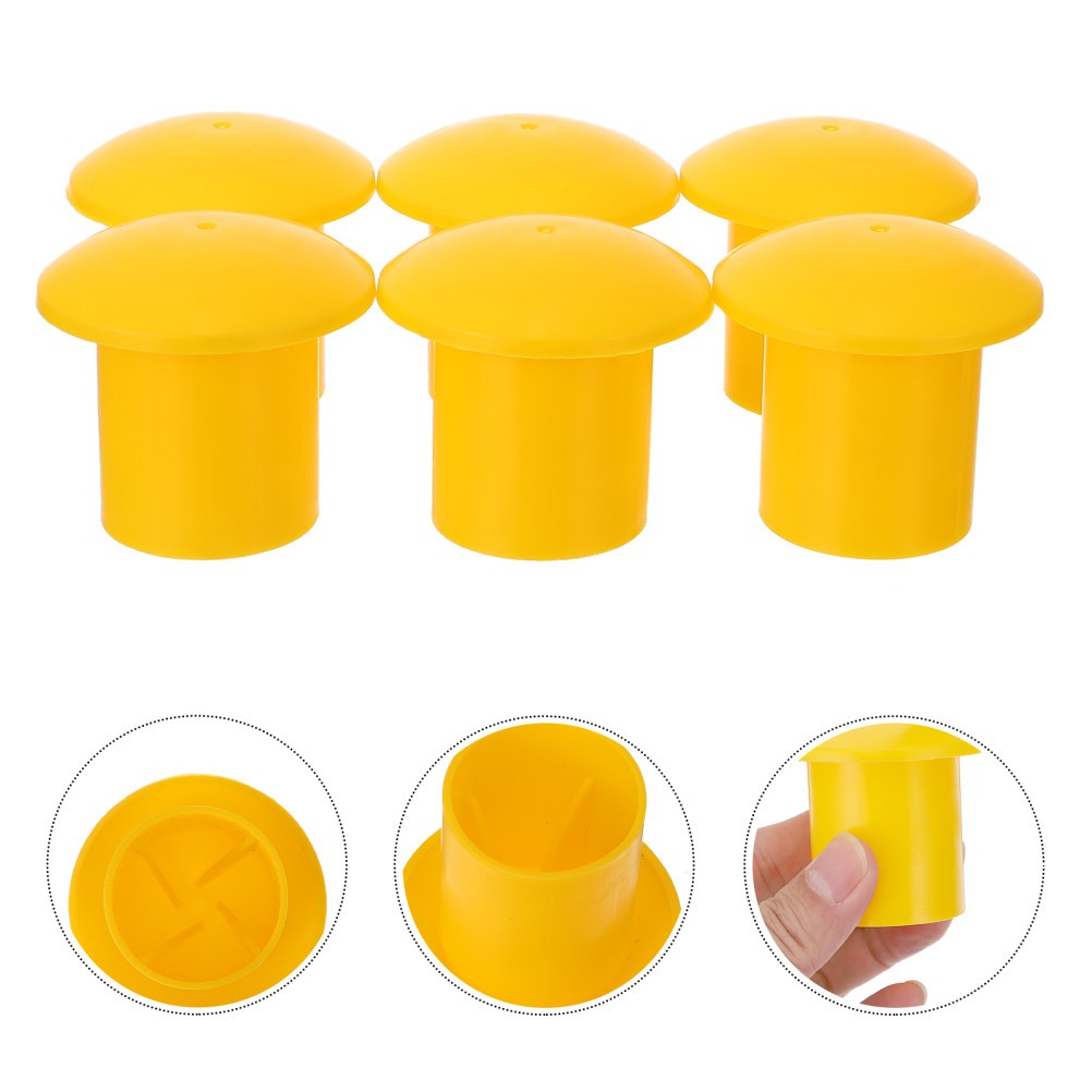 30Pcs Durable Plastic Rebar End Protectors Construction Safety Caps