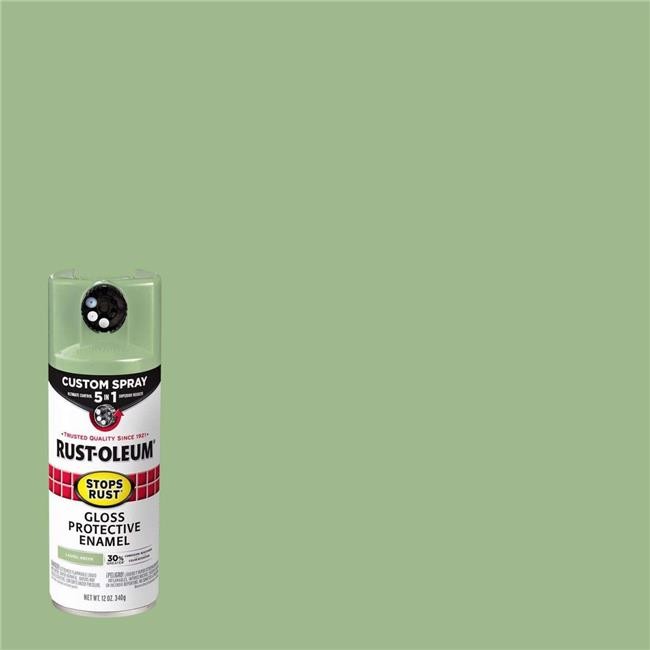 Rust-Oleum 1037129 12 oz Stops Rust Gloss Laurel Green Enamel Spray Paint