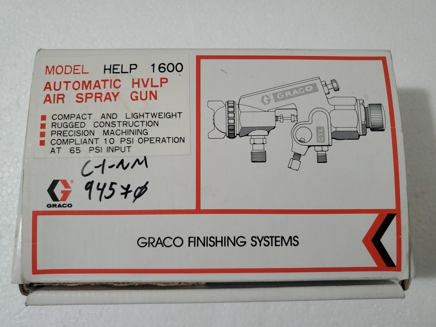 Graco 110863 HELP 1600 Automatic HVLP Air Spray Gun