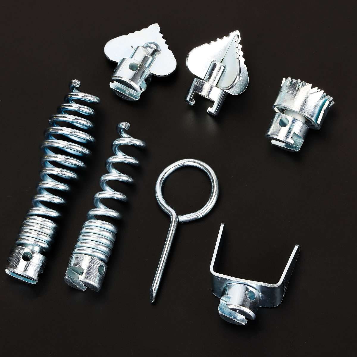 7/14pc Cutter Set Drain Cleaner Plumbing Snake Tools Cable Auger Clog Sewer Pipe