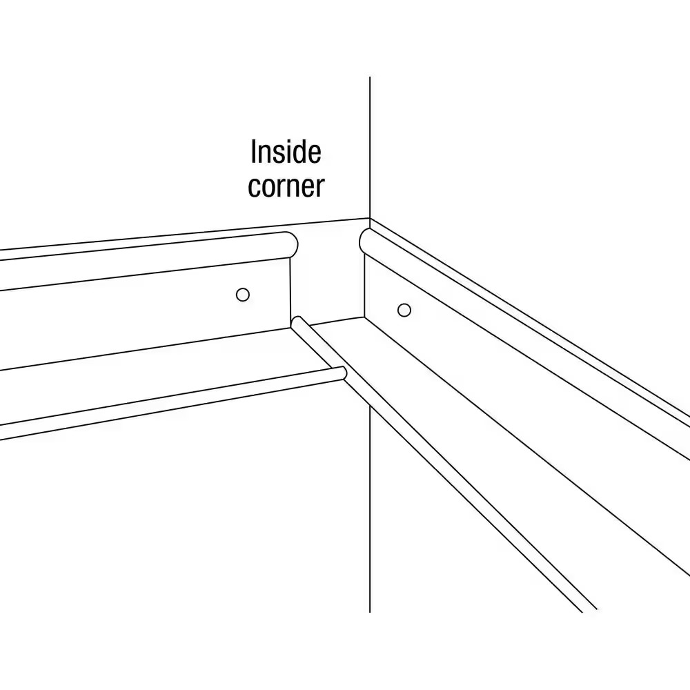 Prelude 8 Ft. Hemmed-Angle Molding Ceiling Grid Kit (30 Pieces/Case)