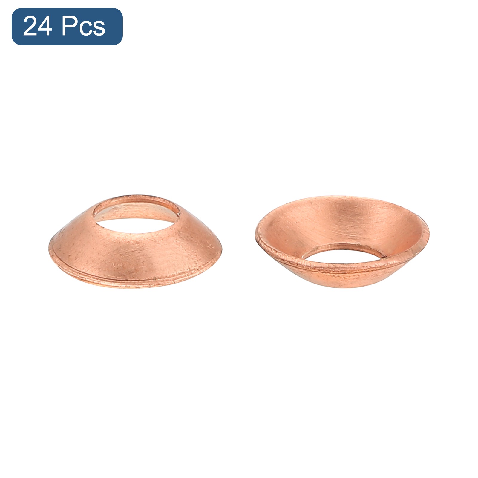 24PCS Copper Flare Gasket 1/4″ Tube Size Suitable for 6.35mm Copper Pipe