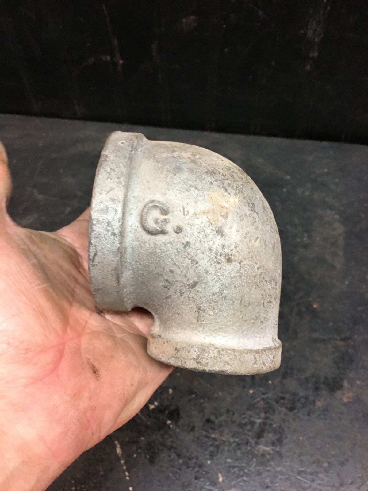 90° Elbow Stainless Steel Pipe Fitting 2 1/4in Reducer 1 3/4
