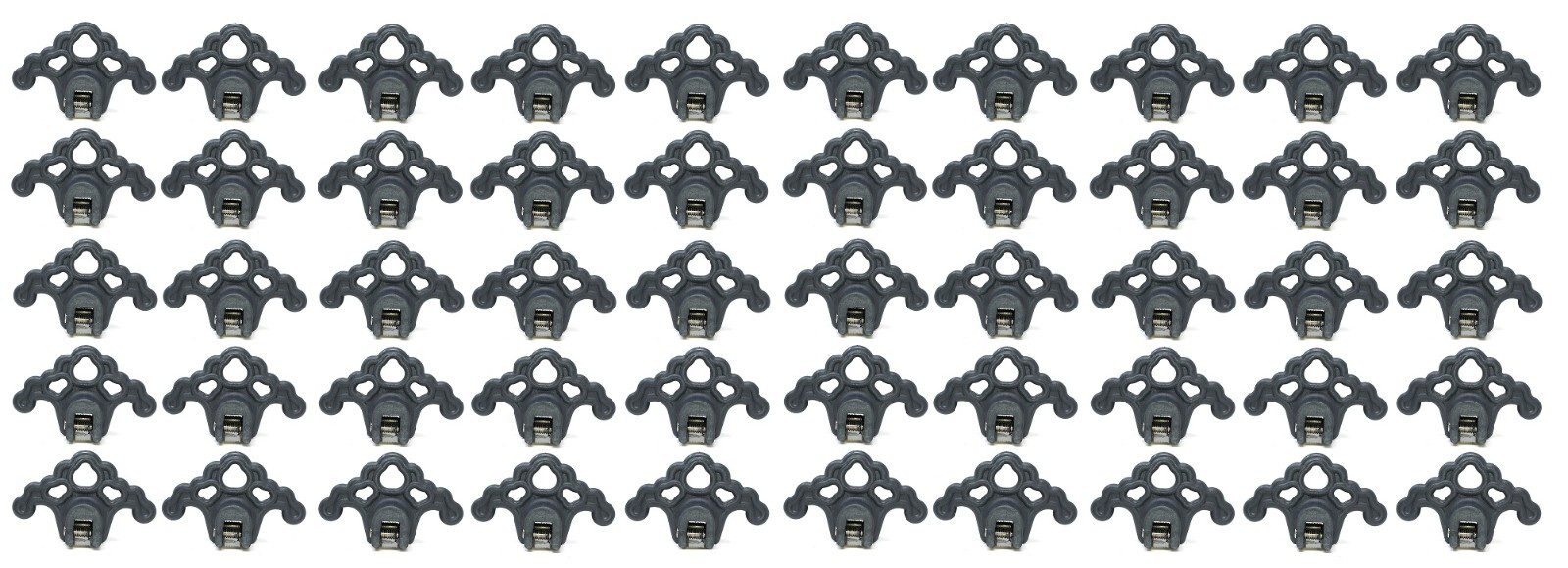 50 PLASTIC GREY Roof Ice Guard Snow Guard Stops for Standing Seam Metal Roofing