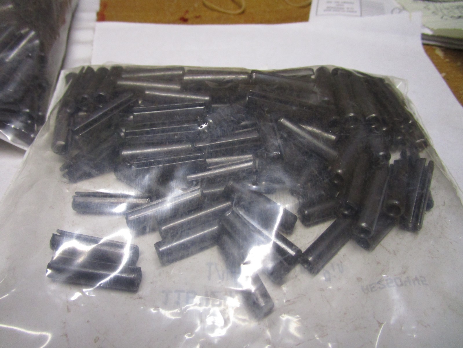 1/4″ x 1″ Plain Finish Steel Slotted Spring Pin QTY 100