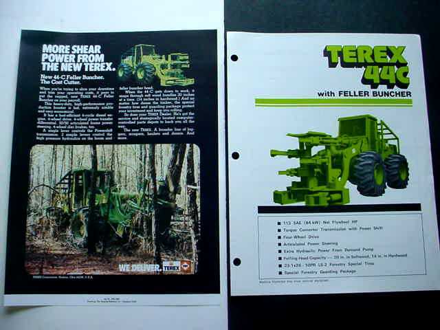 Terex 44C & 22C Wheel Loader Literature 5 pieces