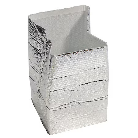 Zoro Select 56La22 Insulated Box Liner, Silver, Pk25, 56La22