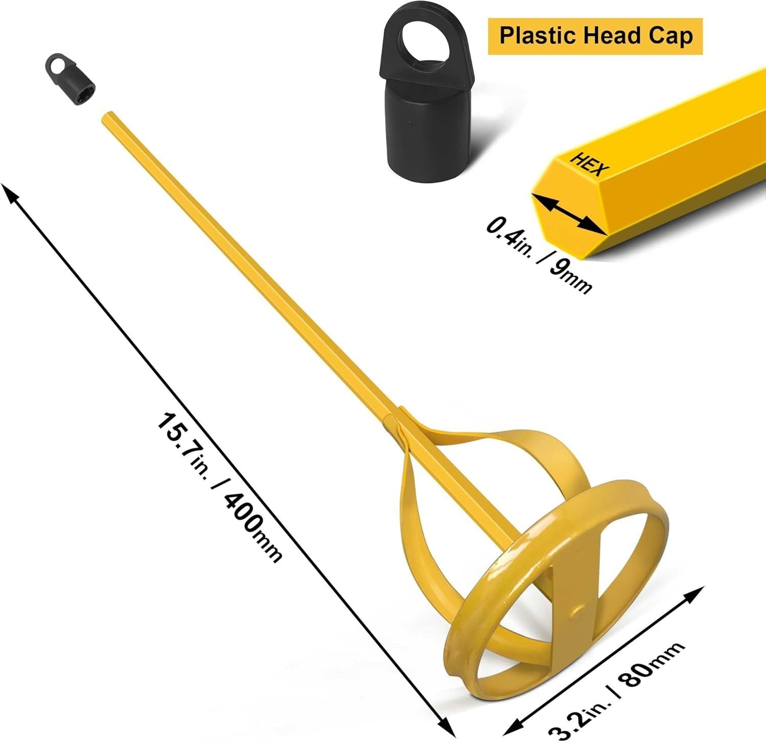 Paint and Mud Mixer, Stirrer for Drill in 1 to 5 Gallon Bucket,…
