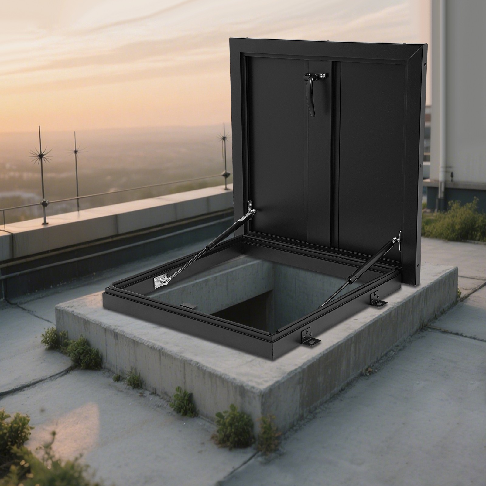Roof Hatch Modern Roof Access Hatch 50*50cm Roof Security Door 19.7 x 19.7 inch