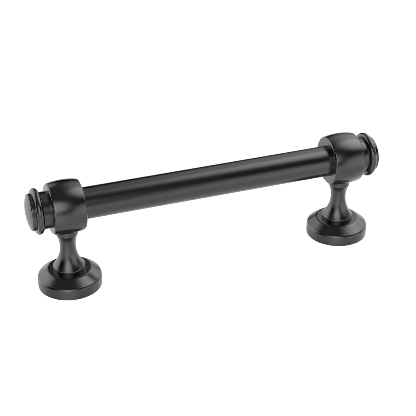 30509 – (Single) Milano Door and Drawer Pull – 4in Center-to-Center, Matte Bl…