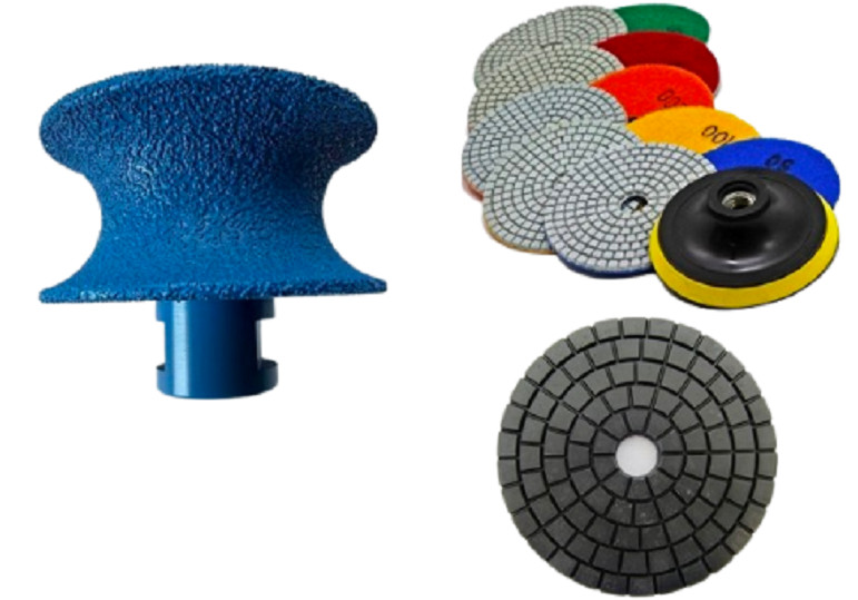 V40 1-1/2″ Full Bullnose Diamond Hand Profile Wheel pad for Granite Edge marble