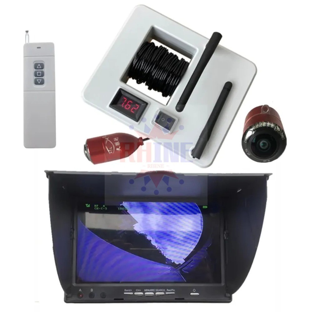 7″ fish finder, 0.6-30m range, detects water depth and temperature