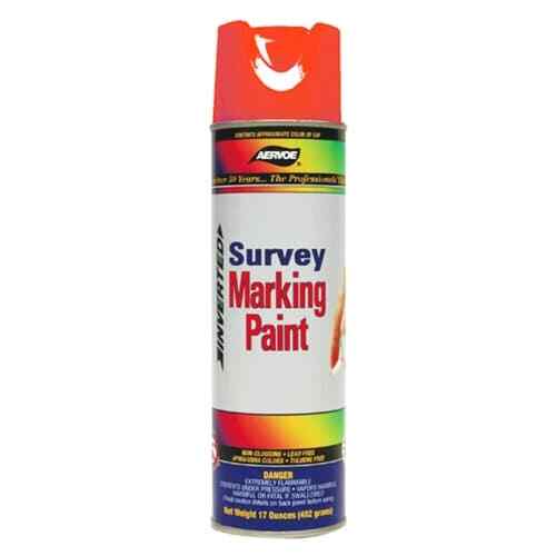 Aervoe 201 20-Oz Non-Freezing Operational Up to 14°F Survey Marking Paint, Red