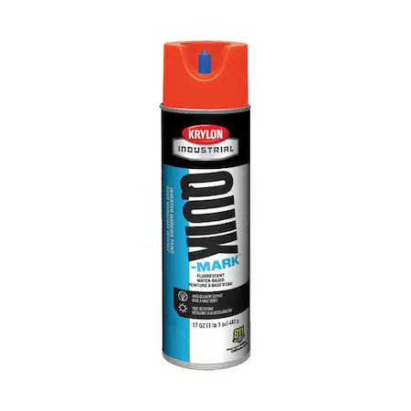 Krylon Industrial A03610004 Inverted Marking Paint, 17 Oz., Fluorescent Safety