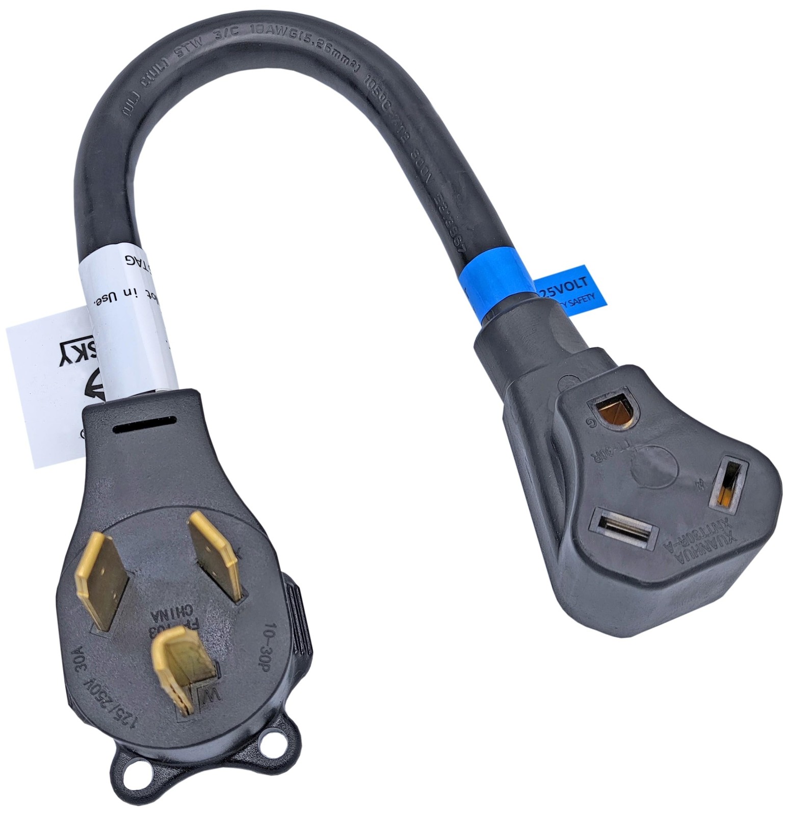 FC-103TT 10-30P to TT-30R Adapter Male NEMA 10-30P 30Amp Dryer Plug to TT-30R…