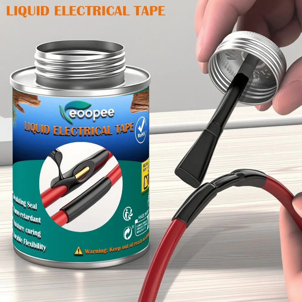 Liquid Waterproof Electrical Tape Epoxy Resin Black Glue Quick Drying Sealant T