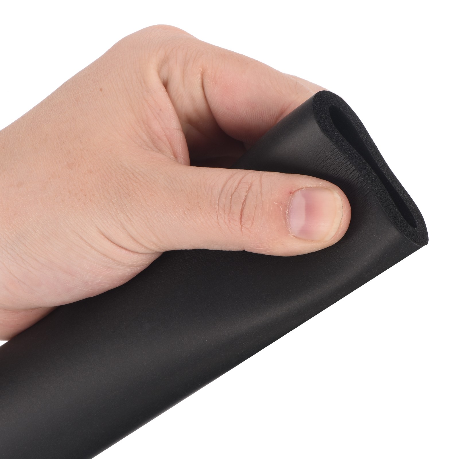 2pcs 0.3 Meter/1ft Pipe Insulation Tube 25mm ID 35mm OD Foam Tubing, Black