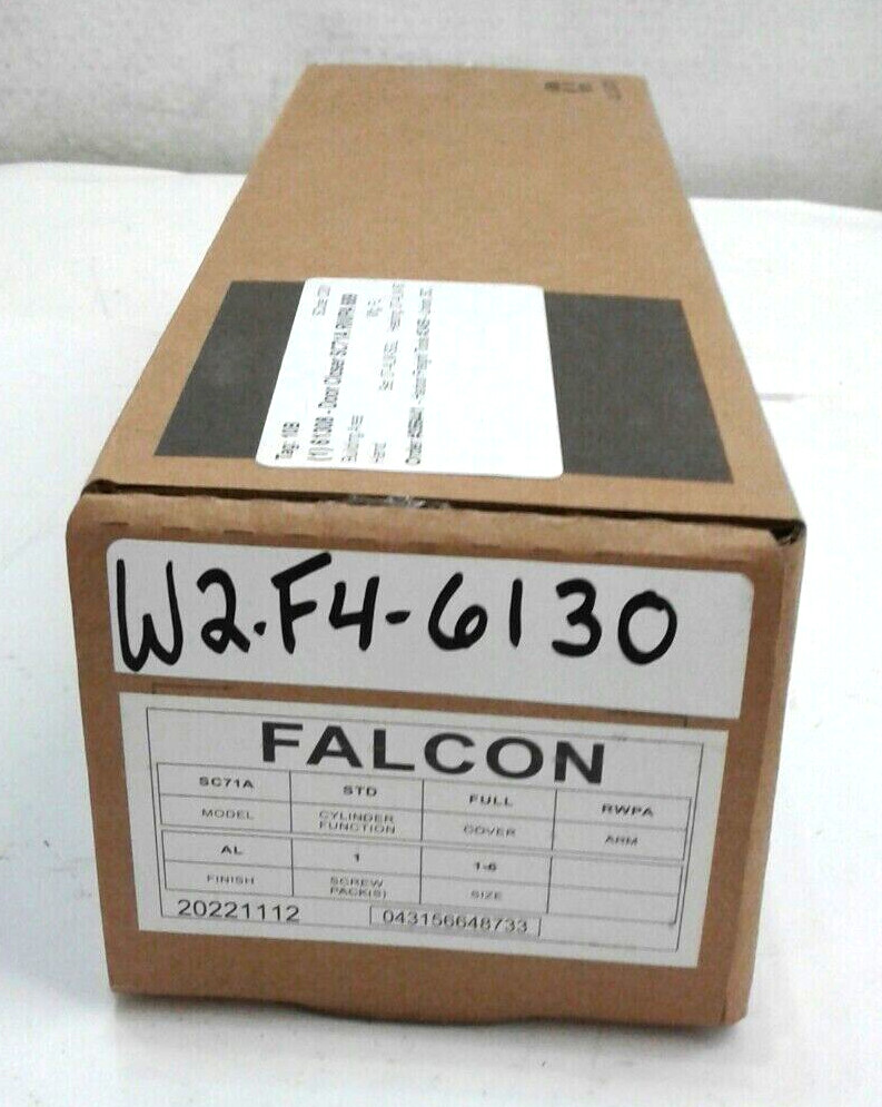 Falcon 61308 Door Closer SC71A RW/PA 689AL Set 07-ALM-SGL Regular Arm Full Cover