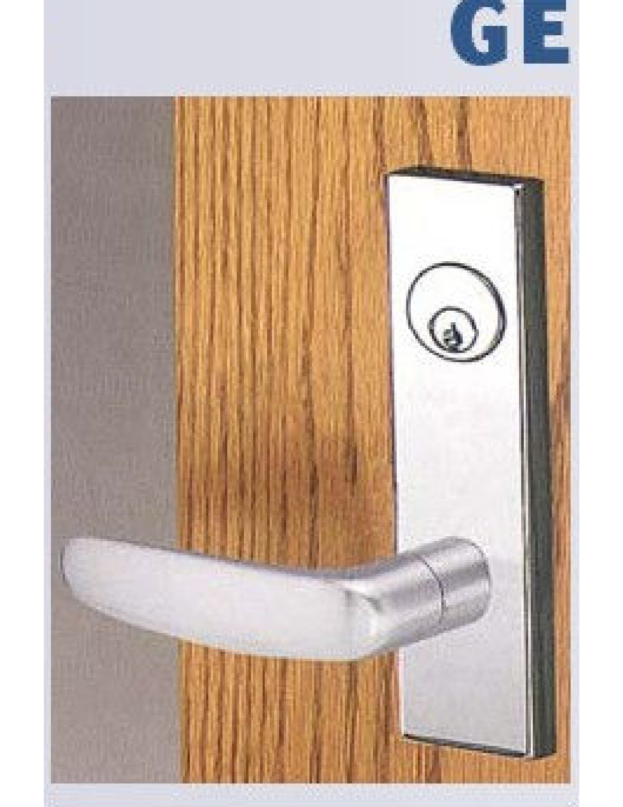 Mortise Passage set GE lever x escutcheon- Brushed Chrome Finish – Cal-Royal