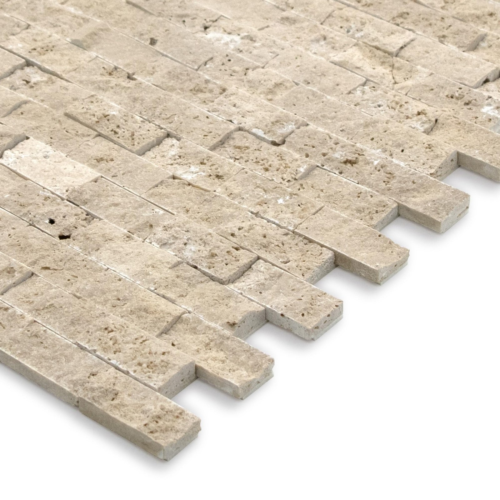 Sunwings 5-Sheet Peel And Stick Mosaic Natural 3D Stone Self Adhesive