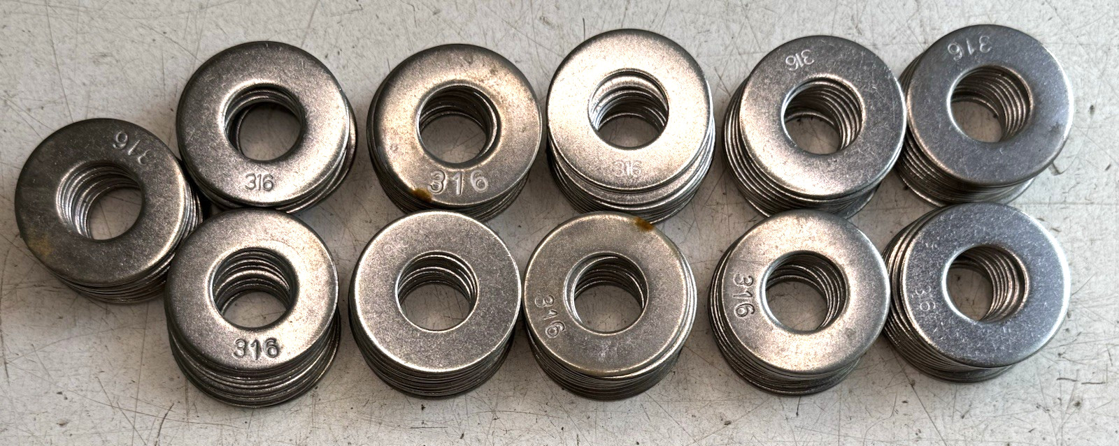 5/8″ 316 Stainless Steel Small OD Flat Washer QTY 115