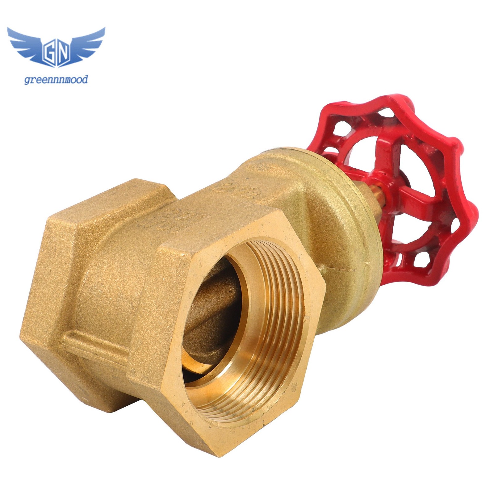 2-1/2″ NPT Brass Gate Valve, Heavy Duty Female Thread Manual Rotary Sluice Valve