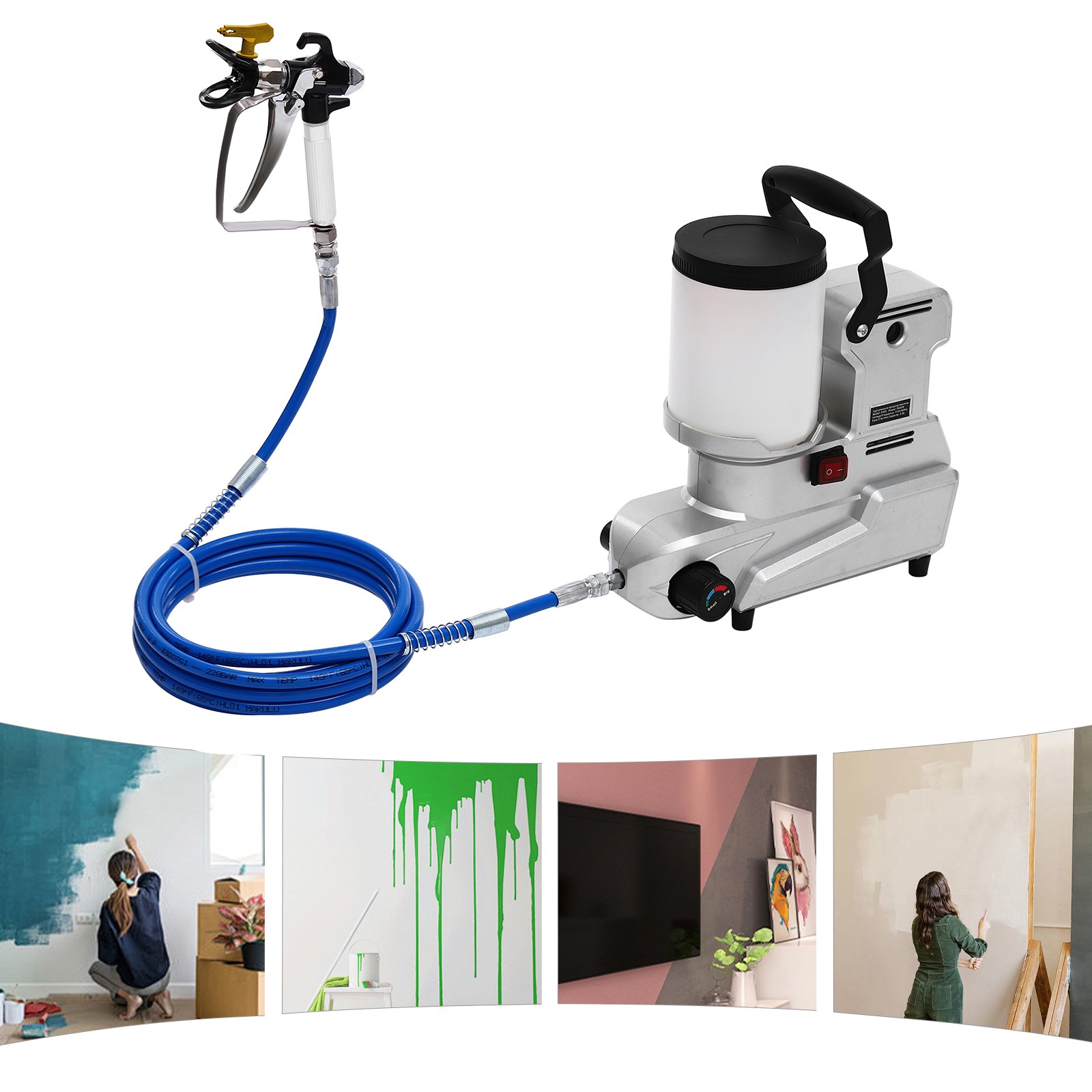 2.5L Electric Paint Sprayer High Pressure Airless Paint Sprayer Painter 120MPa
