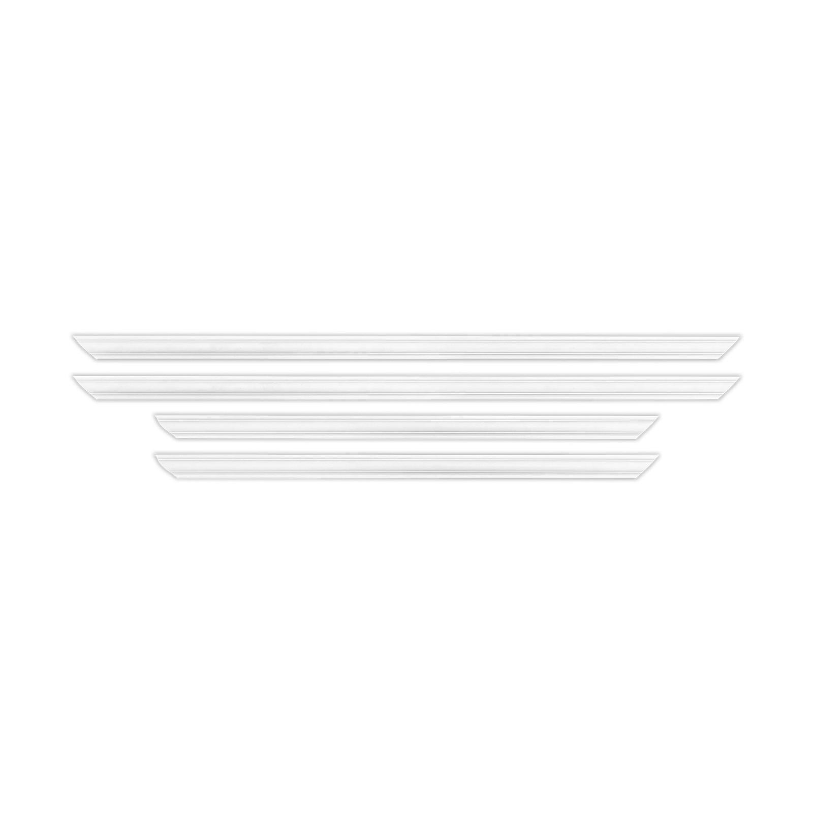 Outwater 36″ X 48″ White Pre-Mitered Wall Box Panel Frame Kit with Adhesive,
