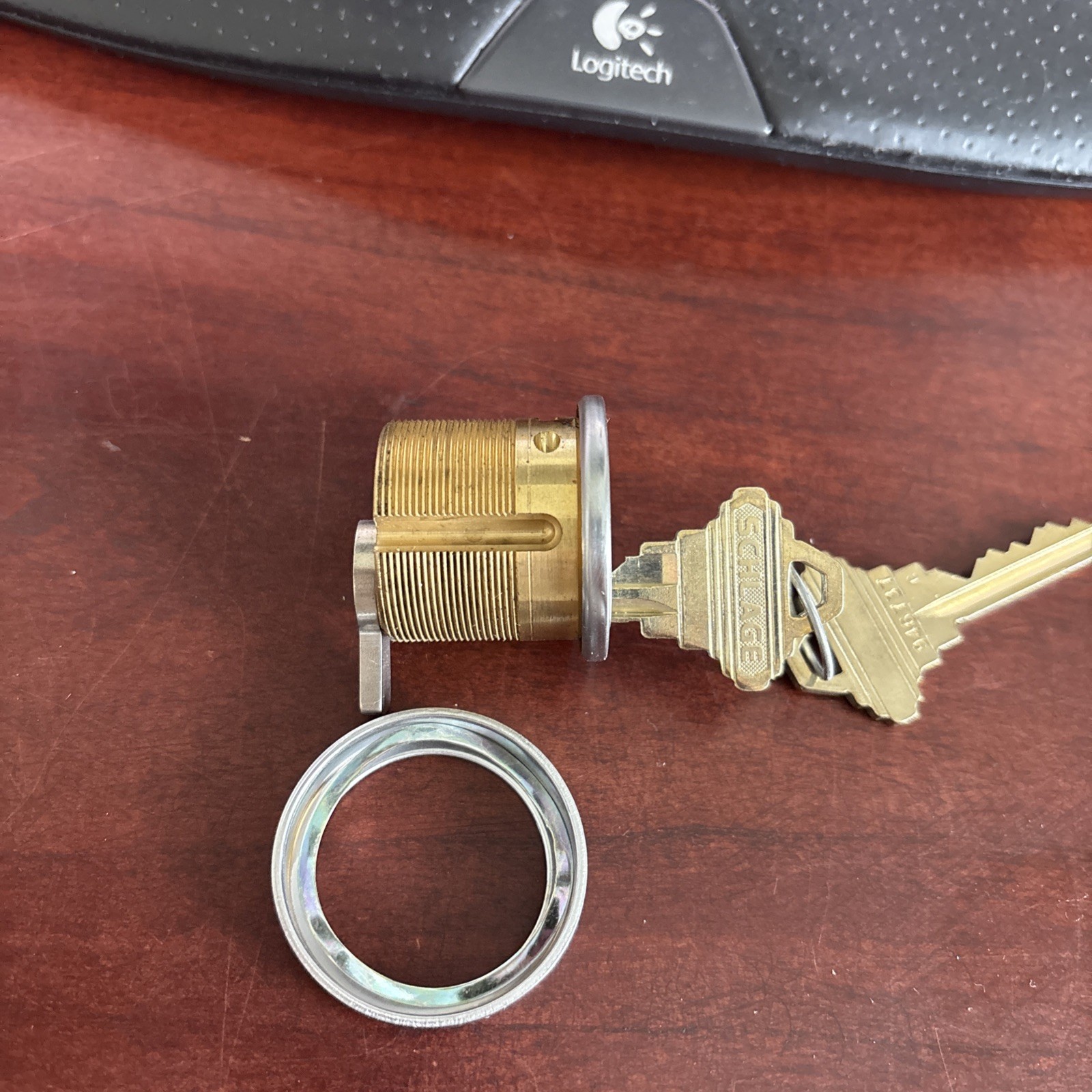 SCHLAGE Mortise Cylinder Straight Cam 20-001-626 XQ-11-947 DIM 118 S KD