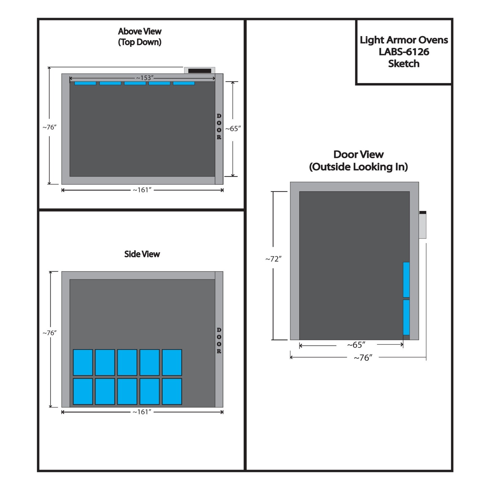 Powder Coat Oven, Cerakote Oven, Curing Oven (Inside: 6 x 12 x 6)