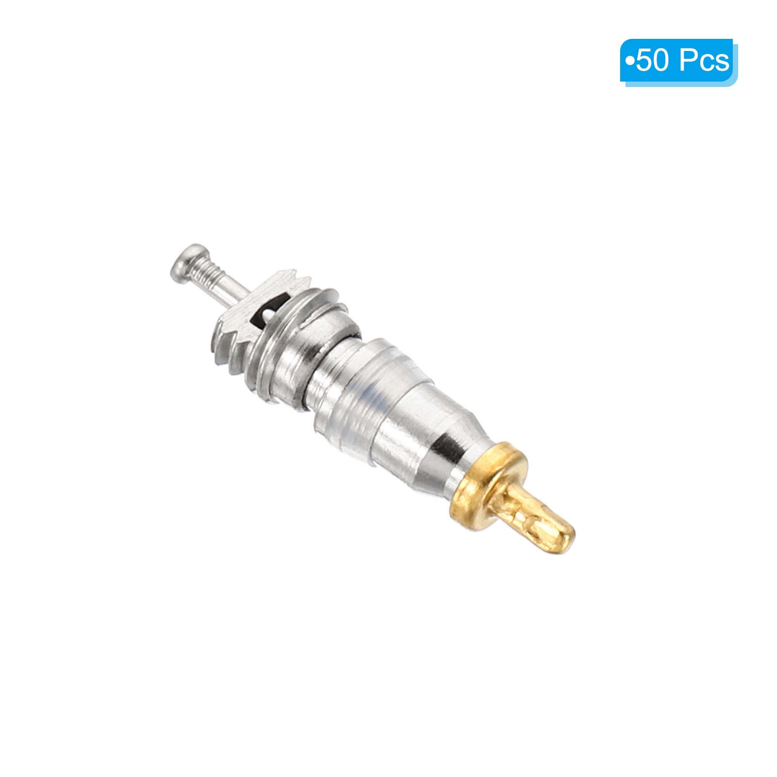 50 Pcs Air Conditioning Valve Core with Seal Valve Stem Cores for HVAC AC System