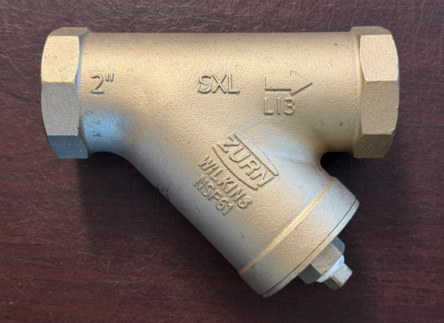 Zurn Wilkins 2-SXL 2″ FNPT Cast Bronze Wye “Y” Type Strainer