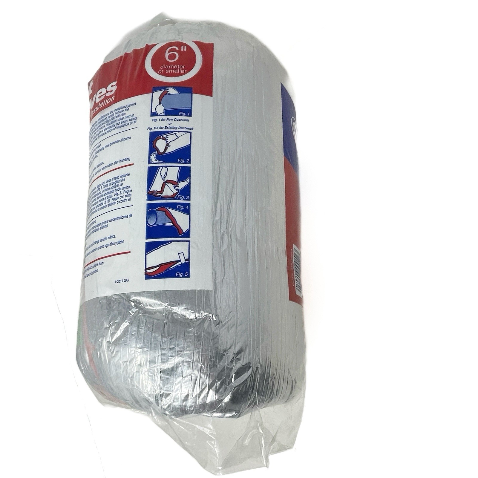 Master Flow INSLV6R8 6 in. Dia R-8 Ductwork Insulation Sleeve