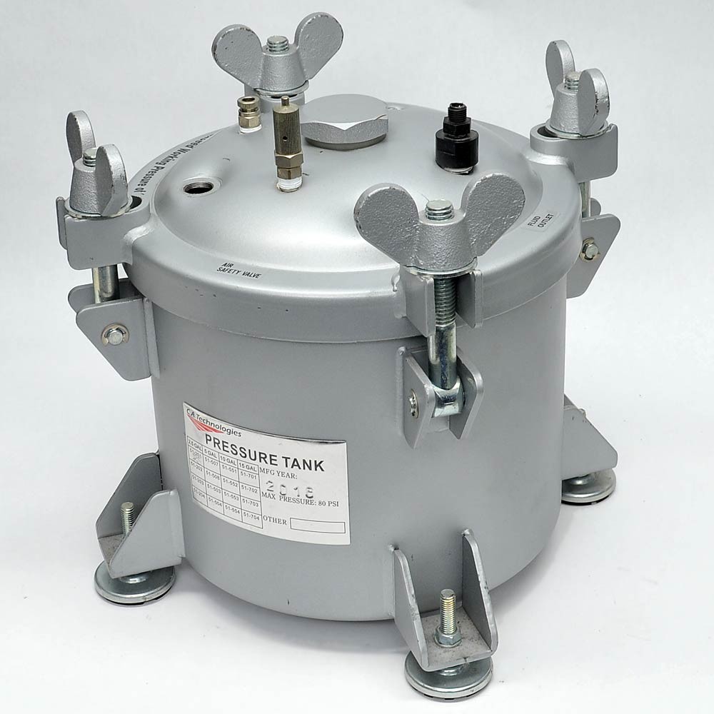 C.A.Technologies 51-201 2.5-Gallons Pressure Vessel Pot Tank 80PSI w/ Dip Tube