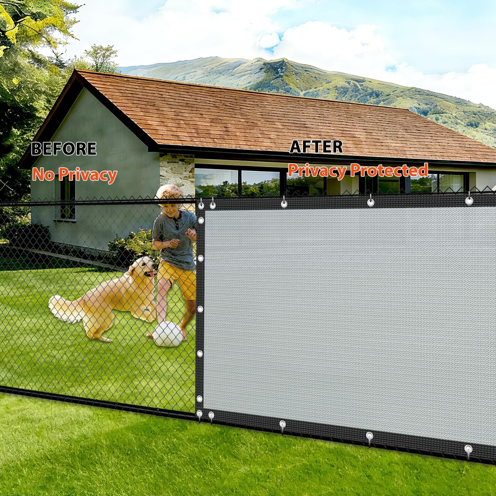 6FT X 50FT Privacy Fence Screen Heavy Duty 180 GSM Outdoor Privacy Screen Win…