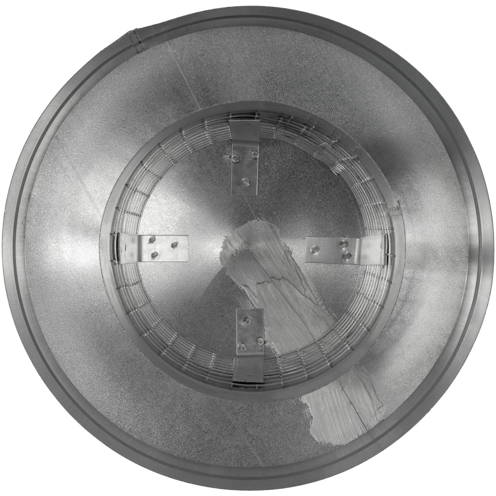 6″ Inch Round Galvanized Steel Roof Cap with Mesh – Weather-Proof Chimney Cov…