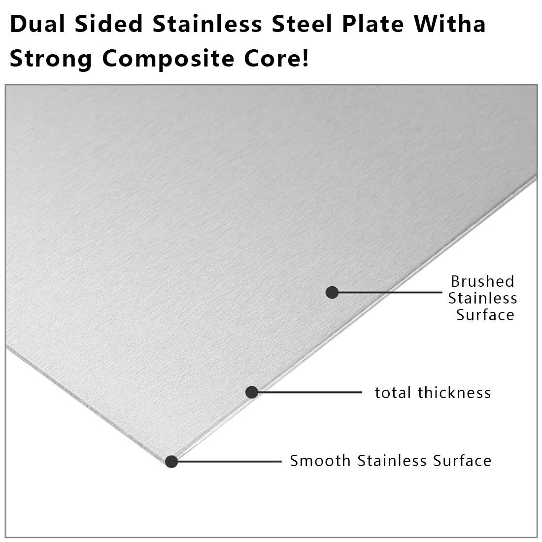 301 Stainless Steel Plate Sheet Thick 0.01-1mm Metal Panel Solid Board 100x100mm
