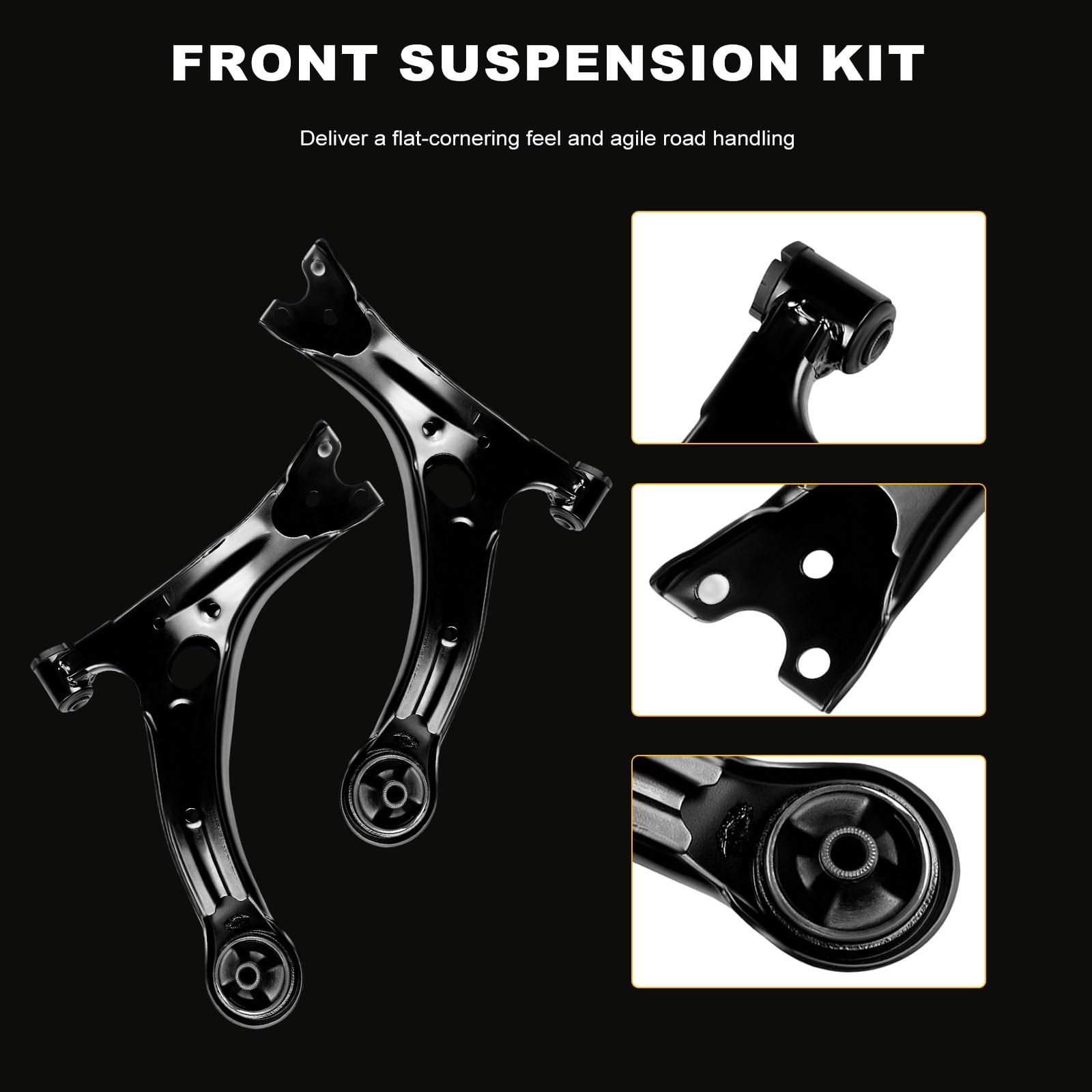 12PCS Front Control Arm Kit for 2009-2013 Corolla Ball Joint Tie Rod Sway Link
